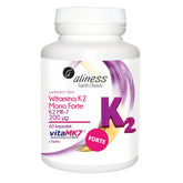 Vitamine K2 MK-7 mono FORTE avec natto K2MK7 200 mcg 60 gélules ALINESS